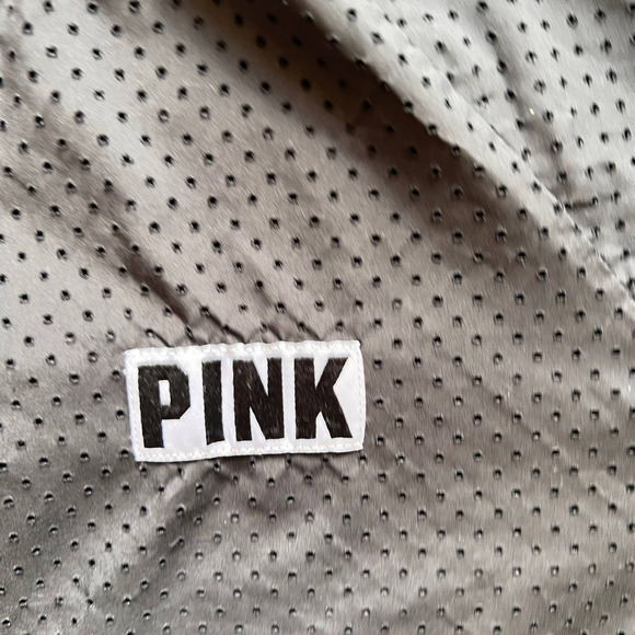 Victoria's Secret Lightweight Black Mesh Zip Up Windbreaker XS - Picture 3 of 8